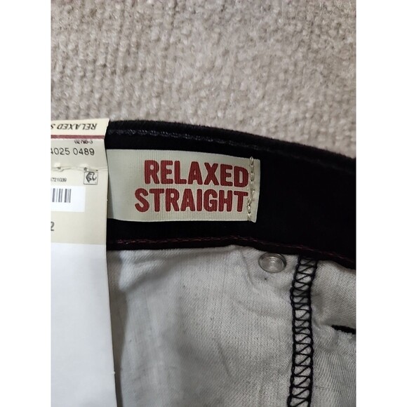 Arizona Relaxed Straight Leg Jeans Mens 38x32 Black Flex Denim Stretch NEW - Picture 10 of 12